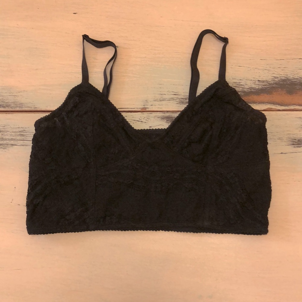 Free People Black Bralette